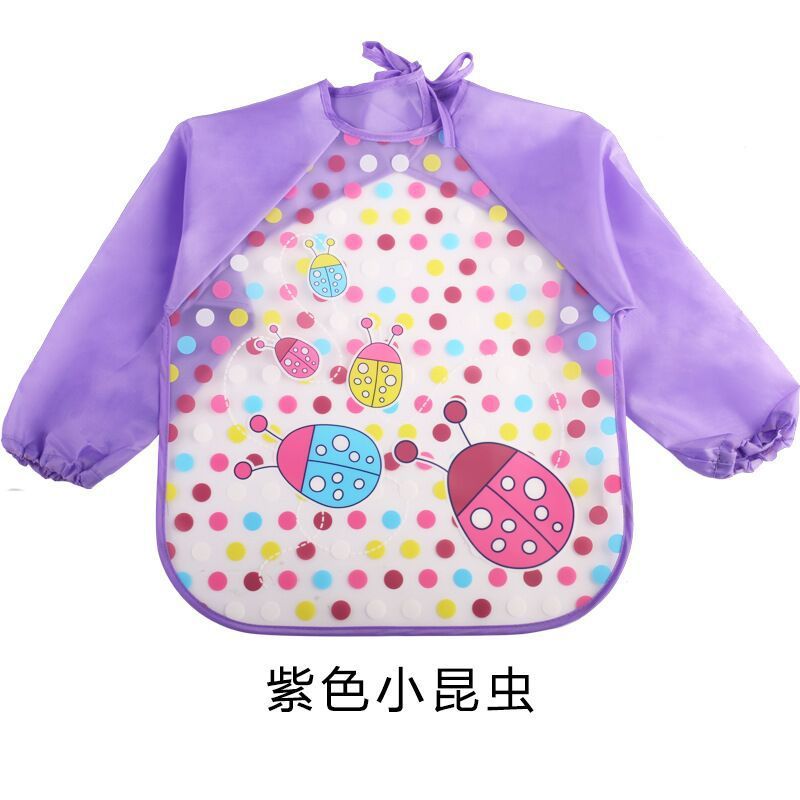 Long Sleeve Kids Waterproof Meal Baby protective Apron