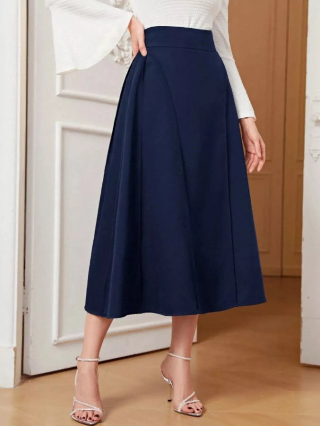 Shop A-Line Midi Skirt - Women's Fashion | Akatonbo