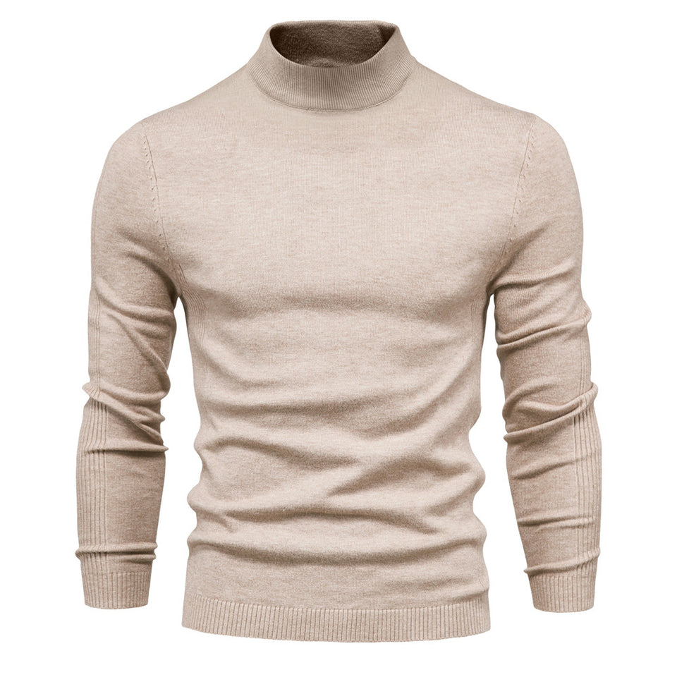 Men's Multicolor  Sweater With Mid Neck And Slim Trim