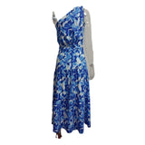 Summer Sloping Shoulder Backless Dress