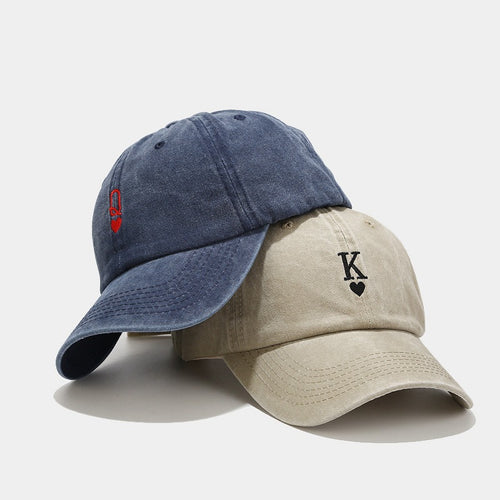 Washed-out Vintage Matching Baseball Cap