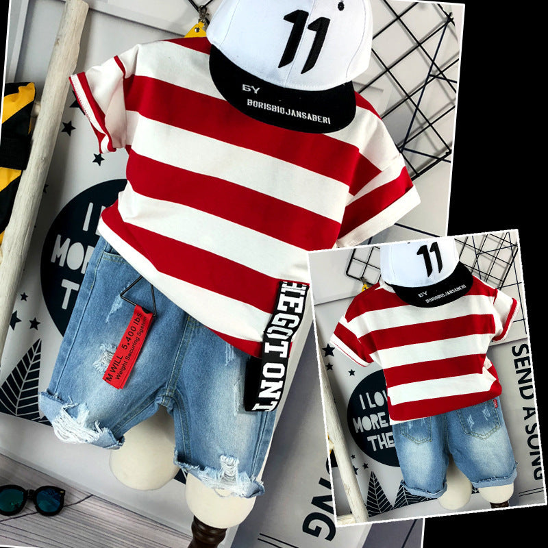 Children's Clothing Boys' Short Sleeve Suit set