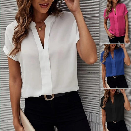 Akatonbo Women'S Solid Color Fashion Casual Shirt