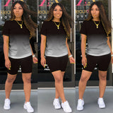 Short-Sleeved Shorts Two-Piece Set