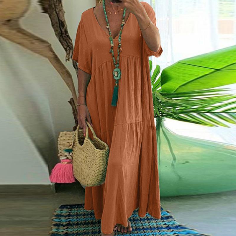 Classic Plus Size Large Swing Dress