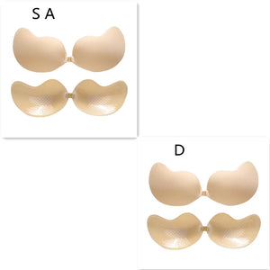 Invisible Push Up Bra Backless Strapless Bra Seamless Front Closure Bralette Underwear