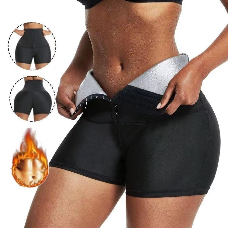 Shorts amincissants, gaine de taille, short ventre plat, leggings chauffants, pantalon de sudation, pantalon de sauna pour fitness, gaine amincissante
