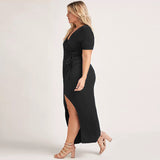 Plus Size Classic Wrap Dress