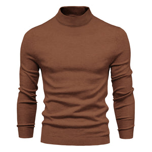 Men's Multicolor  Sweater With Mid Neck And Slim Trim