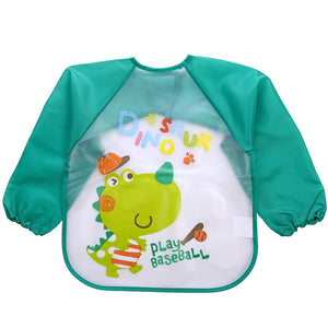 Long Sleeve Kids Waterproof Meal Baby protective Apron