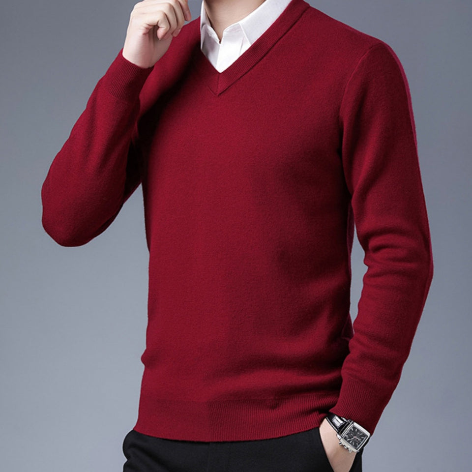 Men's Worsted Woolen Sweater Men's Thickened