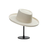 Wool Top Hat Vintage Curling Woolen Women's Felt Cap