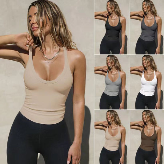 Akatonbo Spring Knitted Vest Sexy Slim Top Womens Clothing