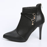 Thigh High Heel Boots Women Ankle Boots Pionted Toe Shoes For Party