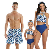 Parent-child Swimwear Beach Pants Men And Women Adult Children's Swimwear set