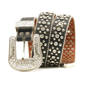 Fashion Personality Rhinestone Men's Belt Rivet