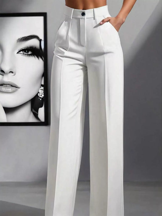 Shop High-Waisted Wide Leg Pants - Women's Fashion | Akatonbo