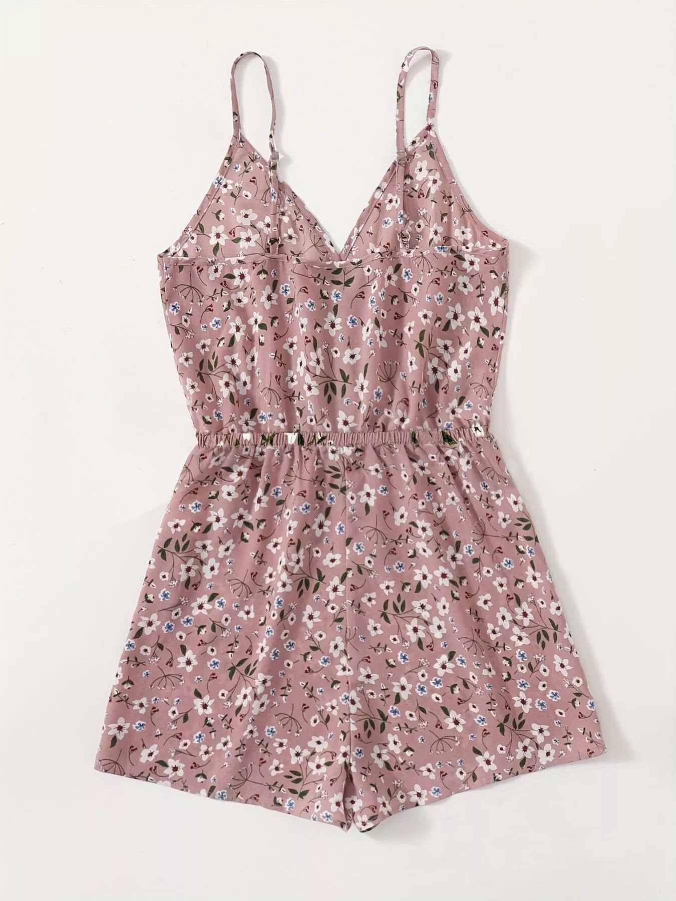 Shop Floral Print Spaghetti Strap Romper - Women's Fashion | Akatonbo