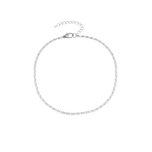 Bohemian Simple Women's All-Match Box Chain Summer Anklet Beaded Beach