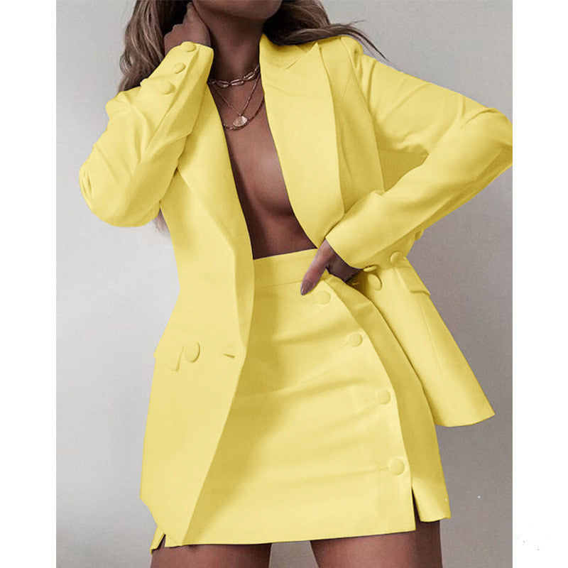 Two-piece Suit  Short Skirt Half Skirt Suit