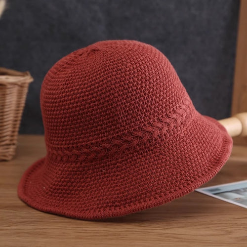 Japanese Artistic Thin Breathable Fisherman Hat For Women