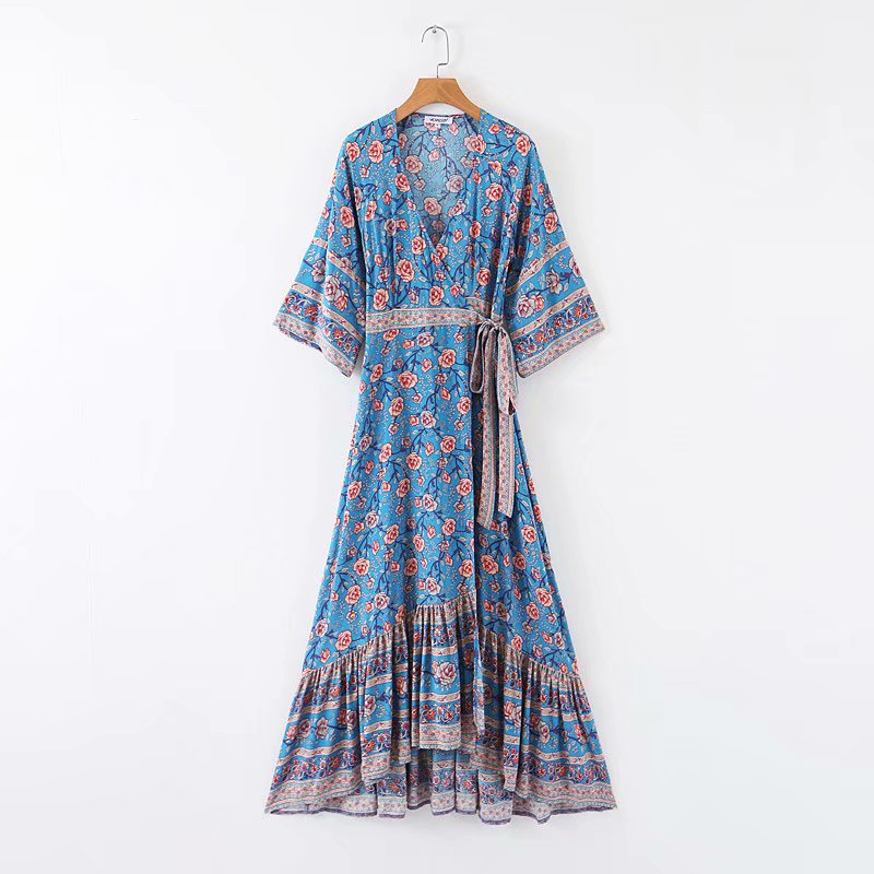 Summer And Autumn New European Style Women's Rayon Water