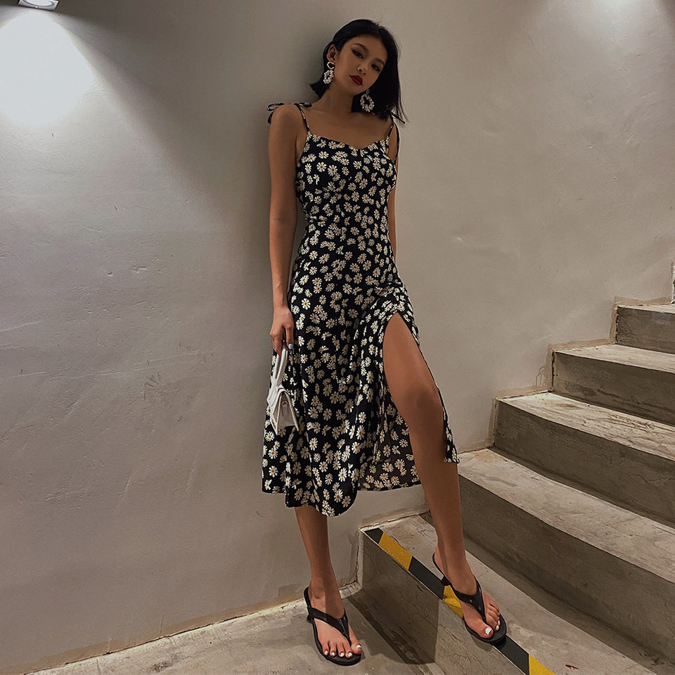 Women's New Style French Holiday Suspender Dress