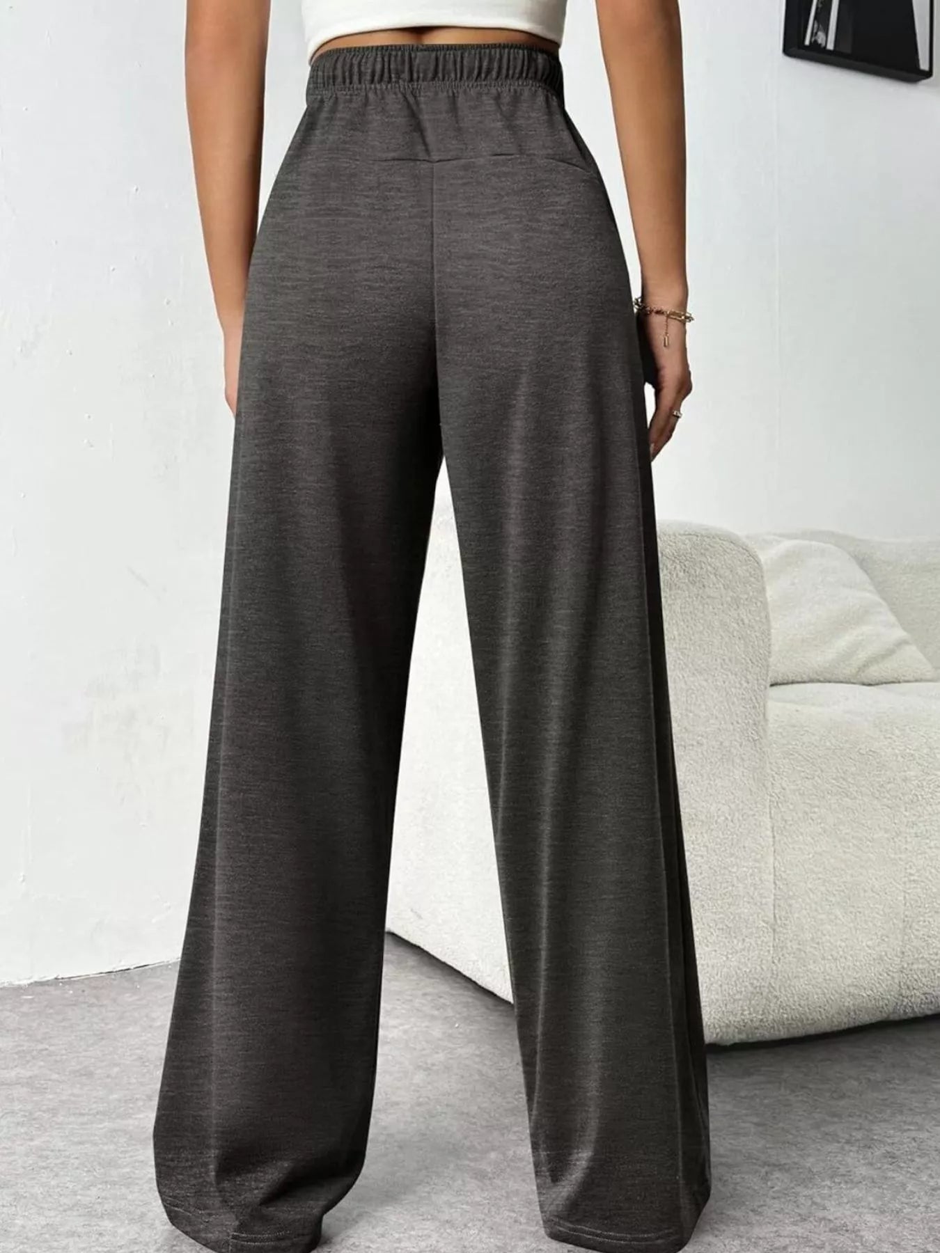 Shop Drawstring Wide Leg Pants - Women's Fashion | Akatonbo