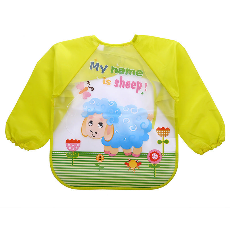 Long Sleeve Kids Waterproof Meal Baby protective Apron