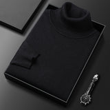 Bottoming Shirt Young And Middle-aged Slim-fit Solid Color Turtleneck Pullover Sweater