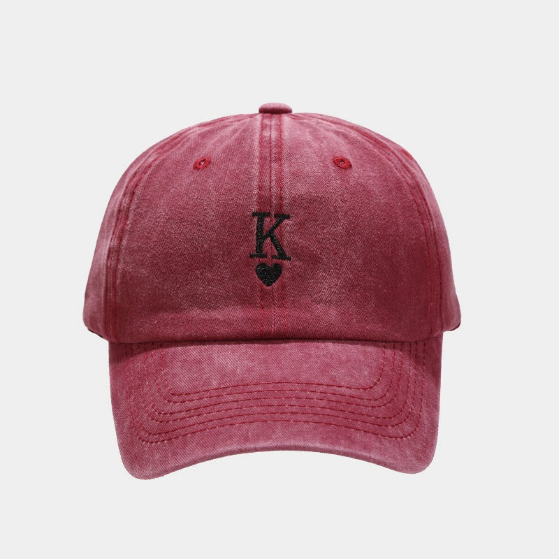 Washed-out Vintage Matching Baseball Cap