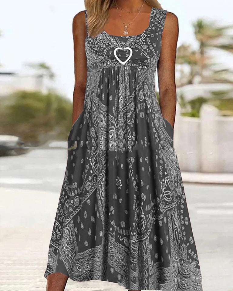Women's Heart-shaped Casual Summer Dress