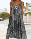 Women's Heart-shaped Casual Summer Dress