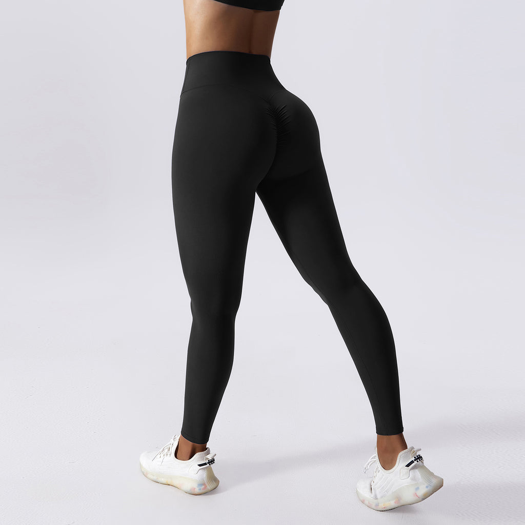 Drawstring Belly Contracting High Waist Yoga Pants