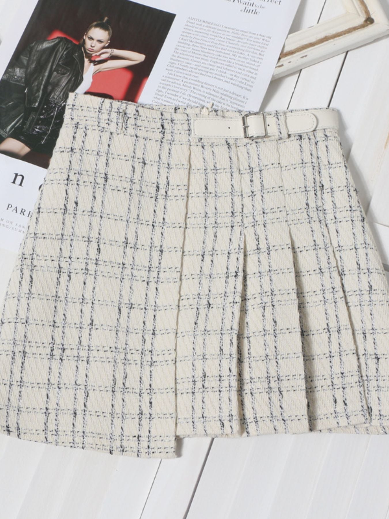 Shop Pleated Plaid Mini Skirt - Women's Fashion | Akatonbo