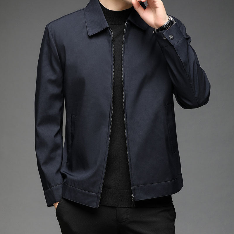 Middle-aged People's Autumn Lapel Slim Fit Business Casual Jacket